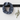 Mirror Knitted Lambswool Snood - Navy and Angelite Blue