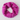 Mirror Knitted Lambswool Snood - Honesty Pink and Thulian