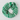 Mirror Knitted Lambswool Snood - Billiard Green and White