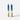 Hand Dipped Candles - Denim Blue, White & Gold