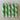 Hand Dipped Candle - Colourful Green Stripe Candy Cane