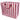 Jumbo Storage Bag - Pink With Brown Stripe