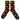 Men's Lambswool Ankle Socks - Running Fox - Aniseed & Orange
