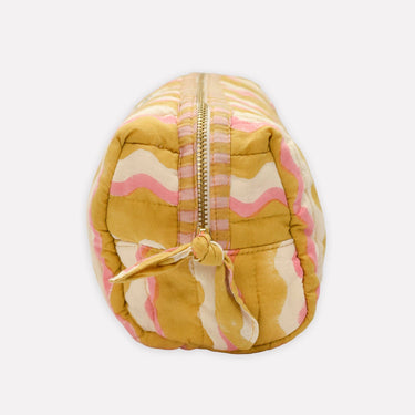 Quilted Wash Bag - Wiggle Honey