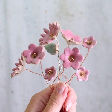 Large Ceramic Daisy - Fuchsia
