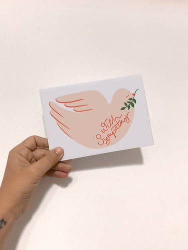 Card - With Sympathy Dove