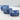 Quilted Wash Bag - Blue With White Flowers