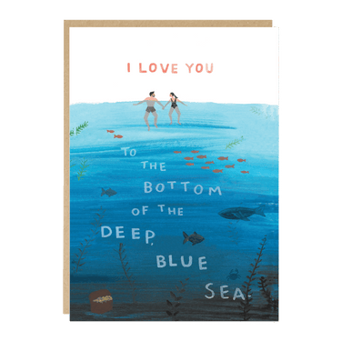 Card - 'I Love You' Deep Blue Sea