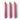 Hand Dipped Candles - Pink & Orange Scalloped Stripe
