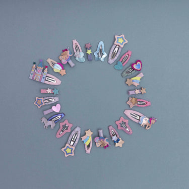 Rainbow Castle Hair Clips