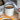 White Enamel Mug - Navy