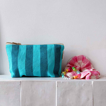 Sofia Pouch - Capri / Tahitian Stripes