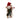 Small White Boy Mouse With Green Pants and Skis
