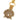 Keyring / Bag Charm - Gold Shell