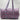 Quilted Boho Duffle Bag - Lilac With Pink Flowers