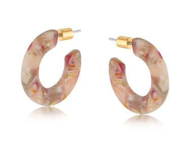 Sylvia Hoop Earrings - Lilac