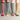 Women's Lambswool Boot / Long Socks - Fine Tripe - Dark Red & Pink