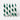 Hand Dipped Candle - Forest Green & White Candy Cane Stripe