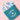 Tote Bag - Books & Snacks Tropical Blue