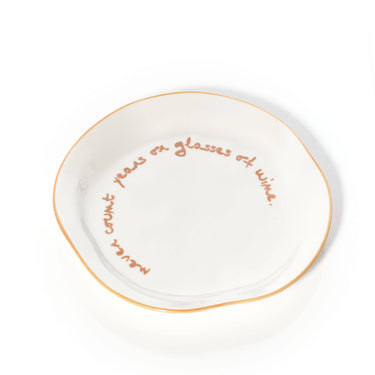 Slogan Plate - Orange - Never Count Years