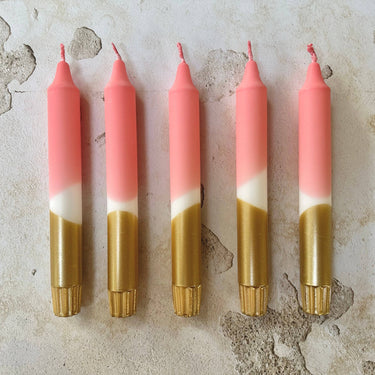 Hand Dipped Candle - Golden Rose