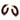 Oleandre Flat Oval Resin Hoop Earrings - Cacao / Black