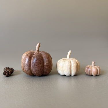 Wooden Pumpkin - Small