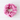 Bright Mirror Knitted Lambswool Snood - Bubblegum Pink and White