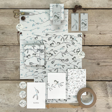 Small Wrap Sheet - Coal Tit