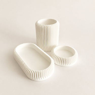 Desk Glasses Holder - Shell White