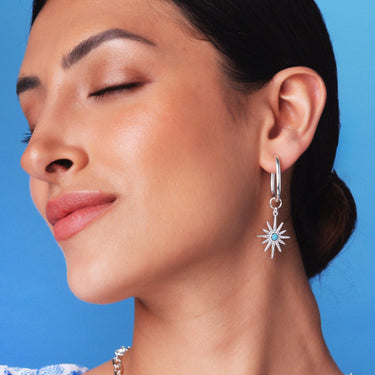 Gaby Hoop Earrings - Silver