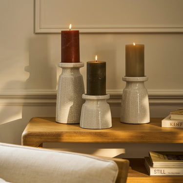 Ravello White Candle Holder - Large