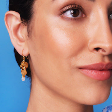 Winona Earrings - White Moonstone