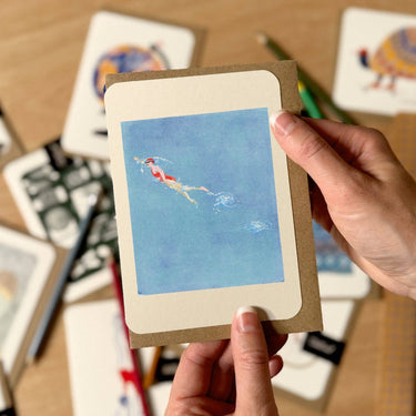 Card - Swatch Solo Swimmer