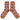 Women's Lambswool Ankle Socks - Faire isle - Dusky Pink & Red