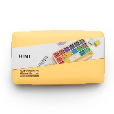 Jelly Cup Gouache Set - Yellow (18 Colours)