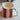 Jug - Wine & Peach Pink Wide Stripe