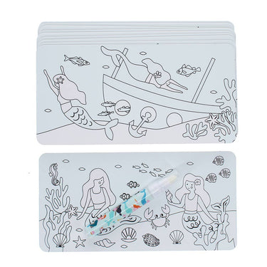 Magic Water Colouring Cards - Mermaid