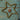 Small Glass Beaded Star Decoration - Antique Gold