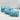 Quilted Wash Bag - White and Blue