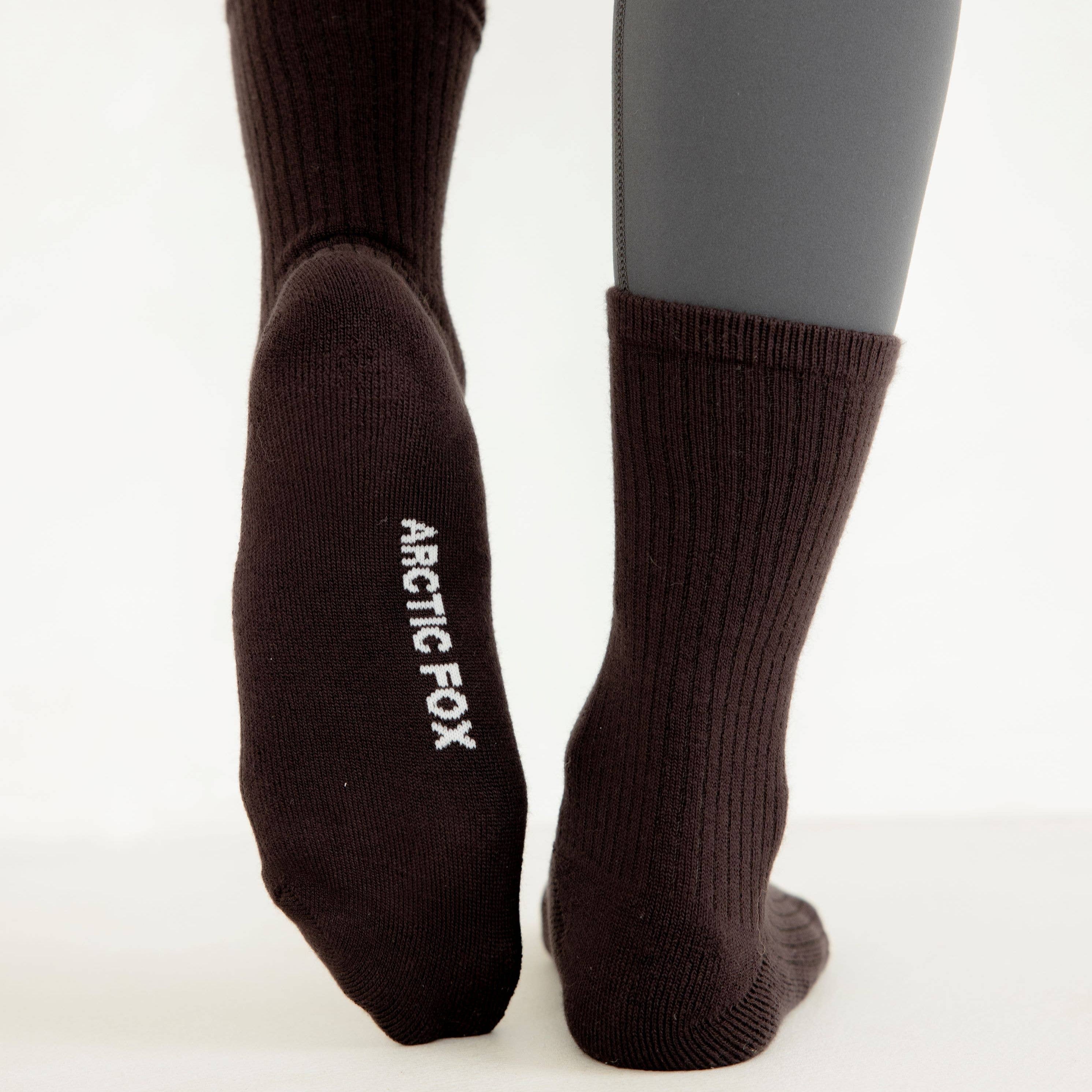 Arctic Fox The Everyday Bamboo Socks - Dark Chocolate – Janet Bell 