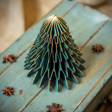 Green Paper Honeycomb Tree (8cm)