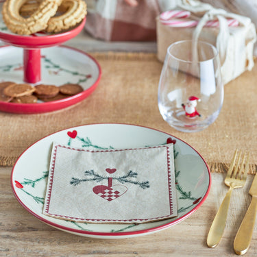 Paper Napkin - Yule Red
