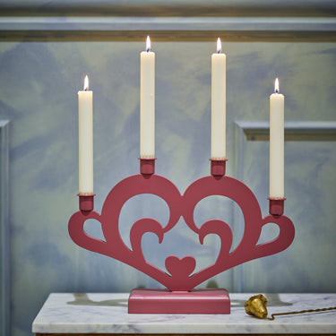 Salia Advent Candle Holder - Red