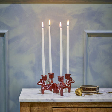 Siffer Advent Candle Holder - Red