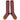 Women's Lambswool Boot / Long Socks - Stripy Plum