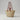 French Market Straw Basket Tote with Double Leather Handles - Brown