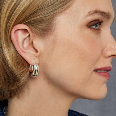 Cali Hoop Earring - Silver