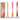 Set of 3 Dip Dye Candles - Pink, Orange, Red & Yellow