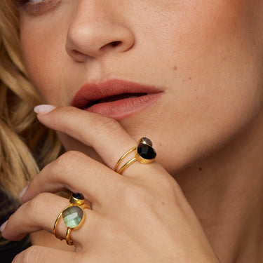 Lily Ring - Labradorite